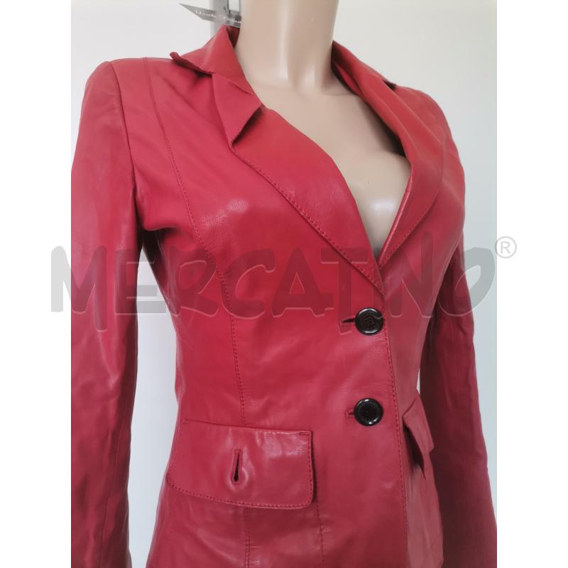 GIACCA DONNA HUGO BOSS ROSSO VERA PELLE | Mercatino dell'Usato Lamezia terme 2