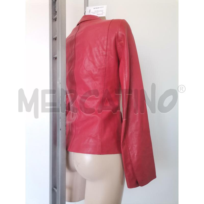 GIACCA DONNA HUGO BOSS ROSSO VERA PELLE | Mercatino dell'Usato Lamezia terme 3