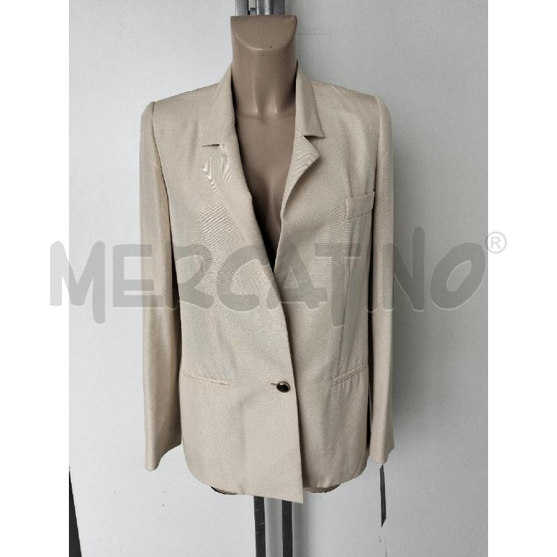 GIACCA DONNA INTREND BEIGE 100% SETA BOTTONI PLATINO | Mercatino dell'Usato Lamezia terme 1