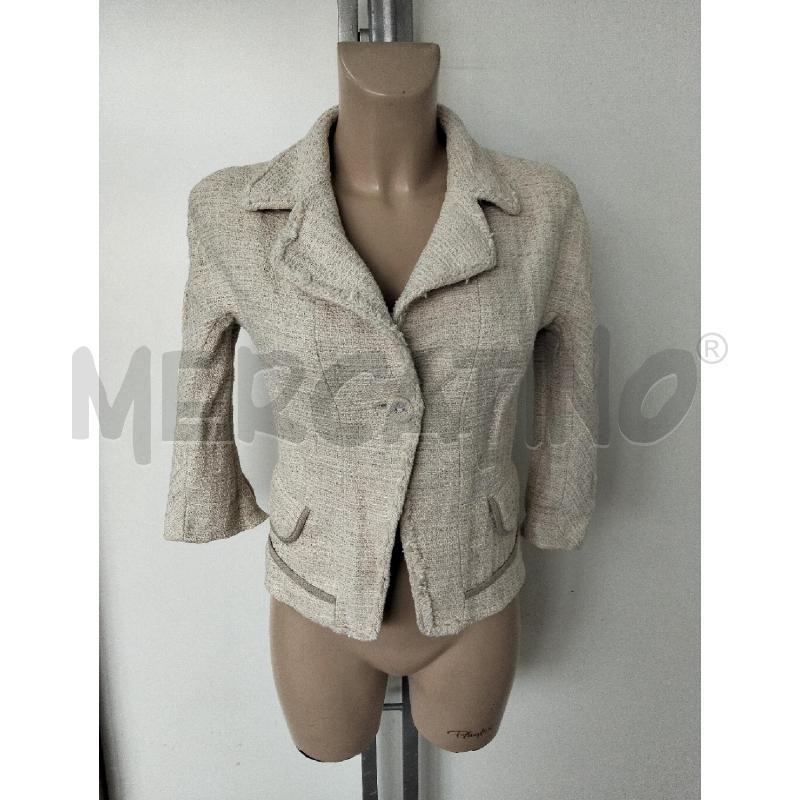 GIACCA DONNA MA&CO BEIGE EFFETO PAGLIA | Mercatino dell'Usato Lamezia terme 1