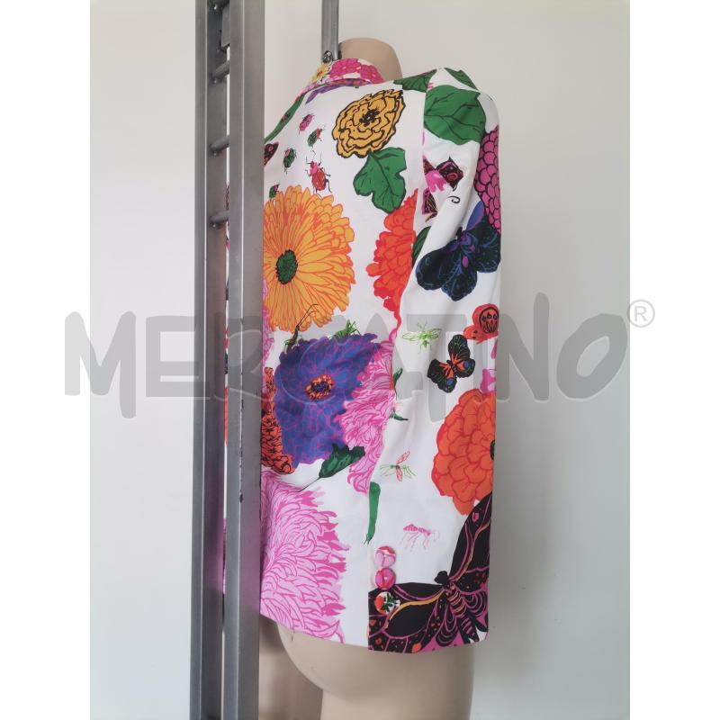GIACCA DONNA MOSCHINO FIORI BIANCO FUCSIA | Mercatino dell'Usato Lamezia terme 3