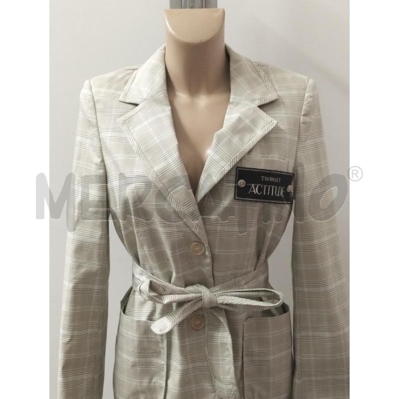 GIACCA DONNA TWINSET BEIGE RIGATO  | Mercatino dell'Usato Lamezia terme 2