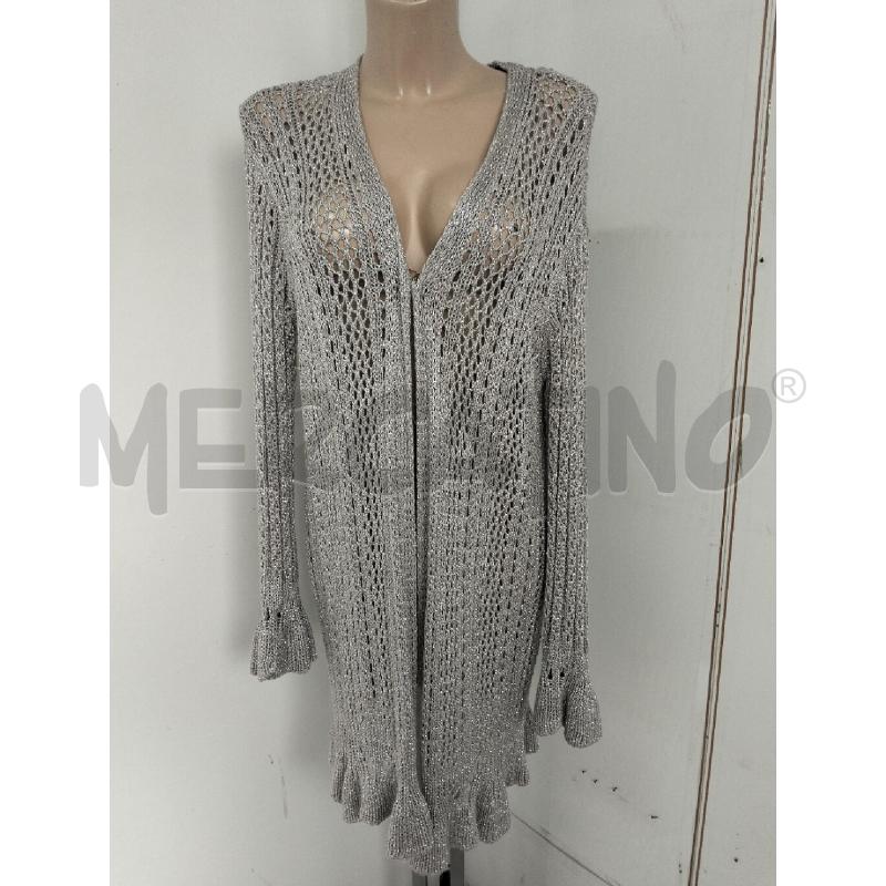 GIACCA DONNA TWINSET PONCHO ARGENTO GLITTER TRAFORTO | Mercatino dell'Usato Lamezia terme 1