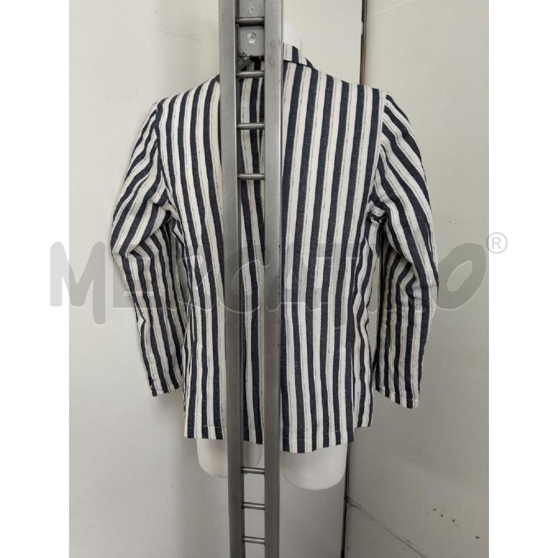 GIACCA UOMO OUTFIT LINO BIANCO BLU RIGHE  | Mercatino dell'Usato Lamezia terme 3