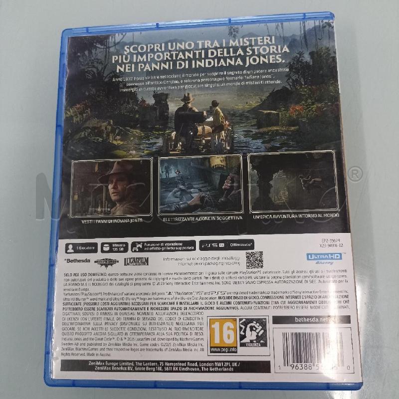 GIOCO PS5 INDIANA JONES  | Mercatino dell'Usato Lamezia terme 4