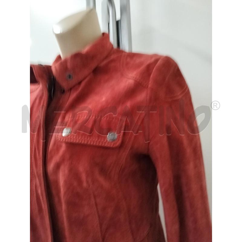 GIUBBINO DONNA CONBIPEL ROSSO VERA PELLE | Mercatino dell'Usato Lamezia terme 3