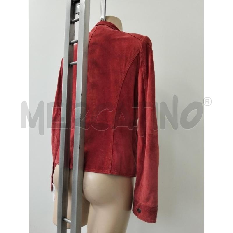 GIUBBINO DONNA CONBIPEL ROSSO VERA PELLE | Mercatino dell'Usato Lamezia terme 4