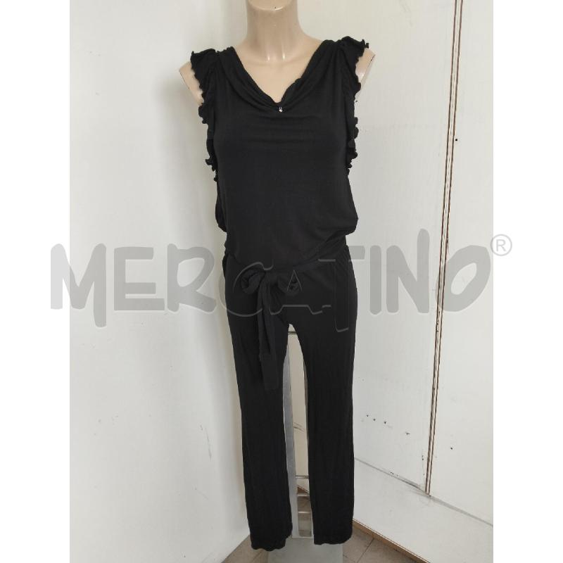 JUMPSUIT DONNA LOVE MOSCHINO NERO TESSUTO  | Mercatino dell'Usato Lamezia terme 1