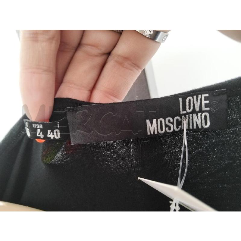 JUMPSUIT DONNA LOVE MOSCHINO NERO TESSUTO  | Mercatino dell'Usato Lamezia terme 3