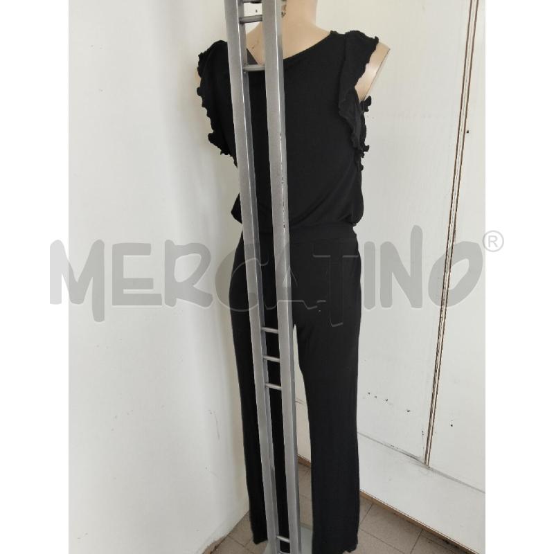 JUMPSUIT DONNA LOVE MOSCHINO NERO TESSUTO  | Mercatino dell'Usato Lamezia terme 4