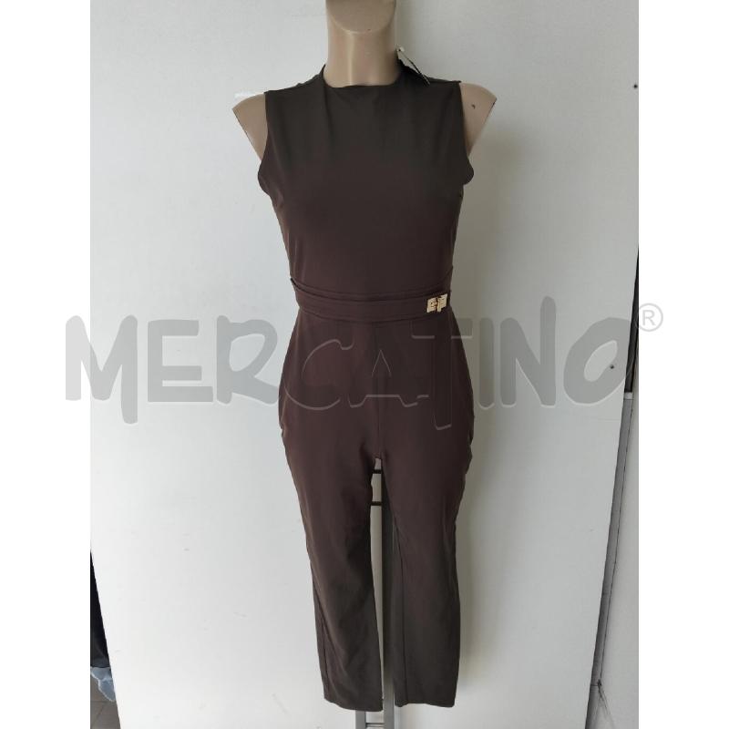 JUMPSUIT ELISABETTA FRANCHI VERDE SCURO ELASTICIZZATA | Mercatino dell'Usato Lamezia terme 1