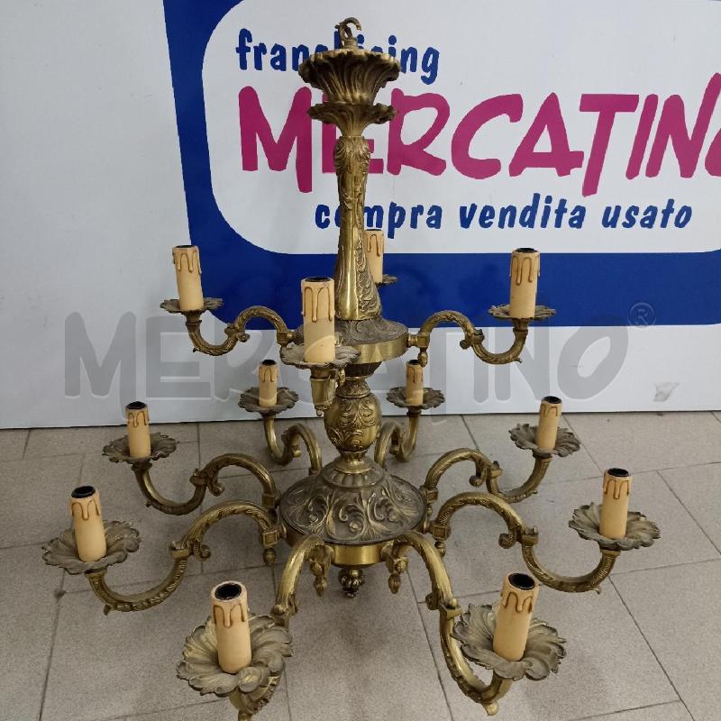 LAMPADARIO ANTICO BRONZO 12 LUMI | Mercatino dell'Usato Lamezia terme 1