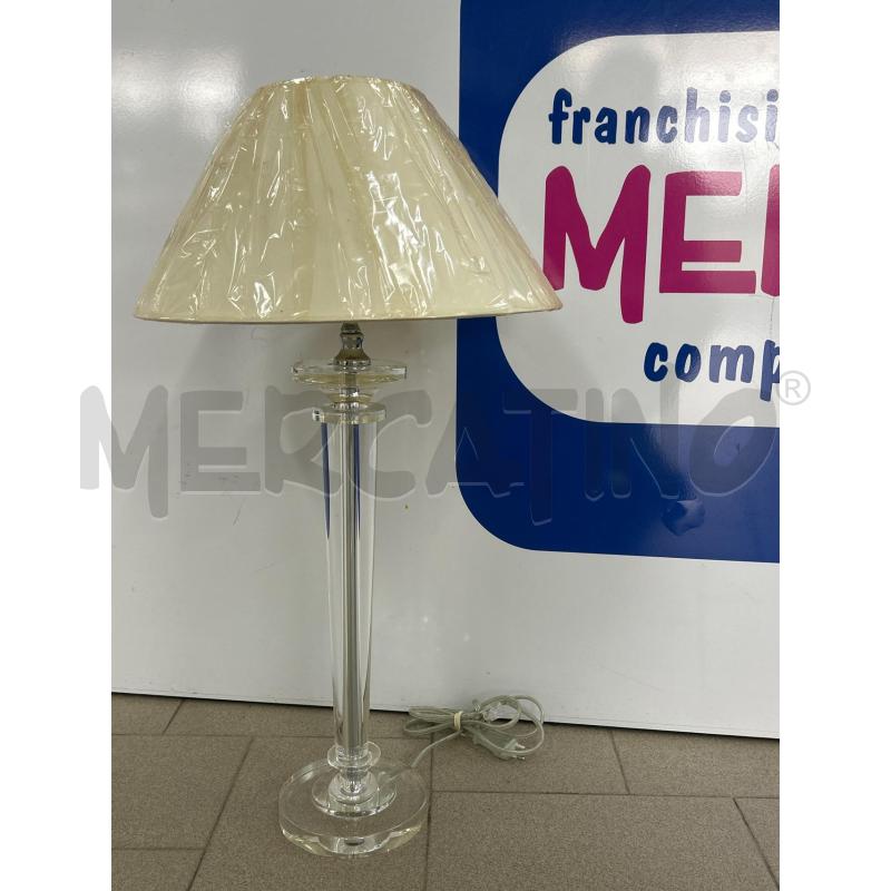 LAMPADA DA TAVOLO STRUTTURA PLEXIGLASS PARALUME PANNA H70CM | Mercatino dell'Usato Lamezia terme 1