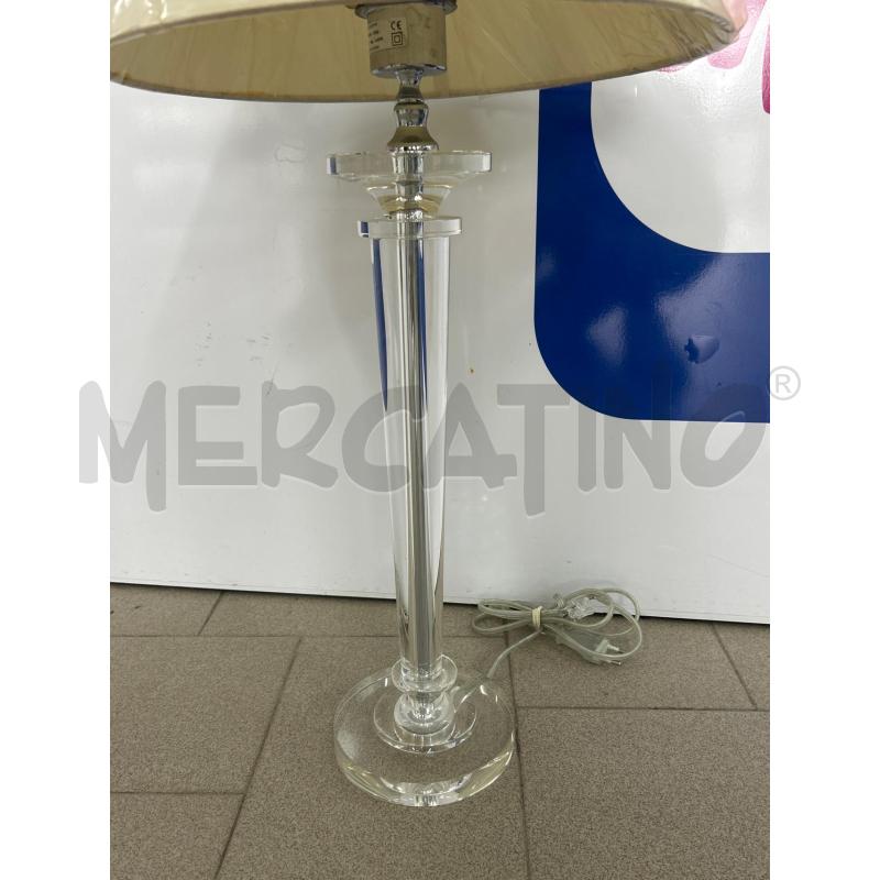 LAMPADA DA TAVOLO STRUTTURA PLEXIGLASS PARALUME PANNA H70CM | Mercatino dell'Usato Lamezia terme 2