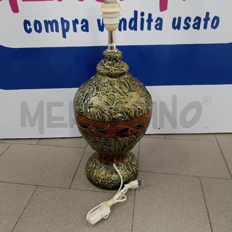 LAMPADA TERRACOTTA LAVORATA A MANO DORATA RAFFIGURANTE FOGLIOLINE | Mercatino dell'Usato Lamezia terme 4