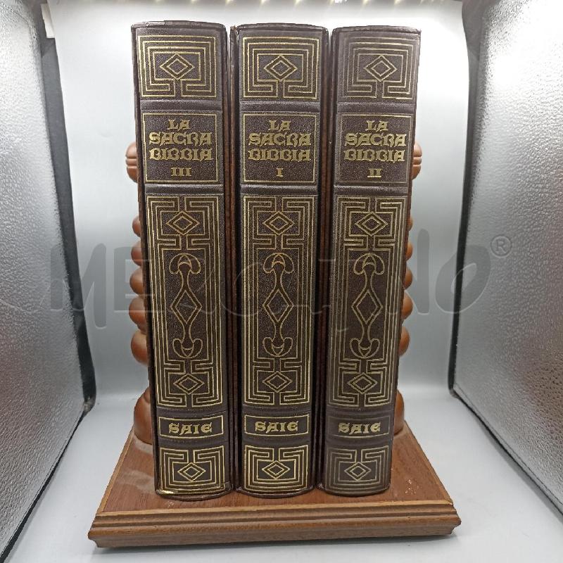 LA SACRA BIBBIA 3 VOLUMI BASE LEGNO | Mercatino dell'Usato Lamezia terme 1