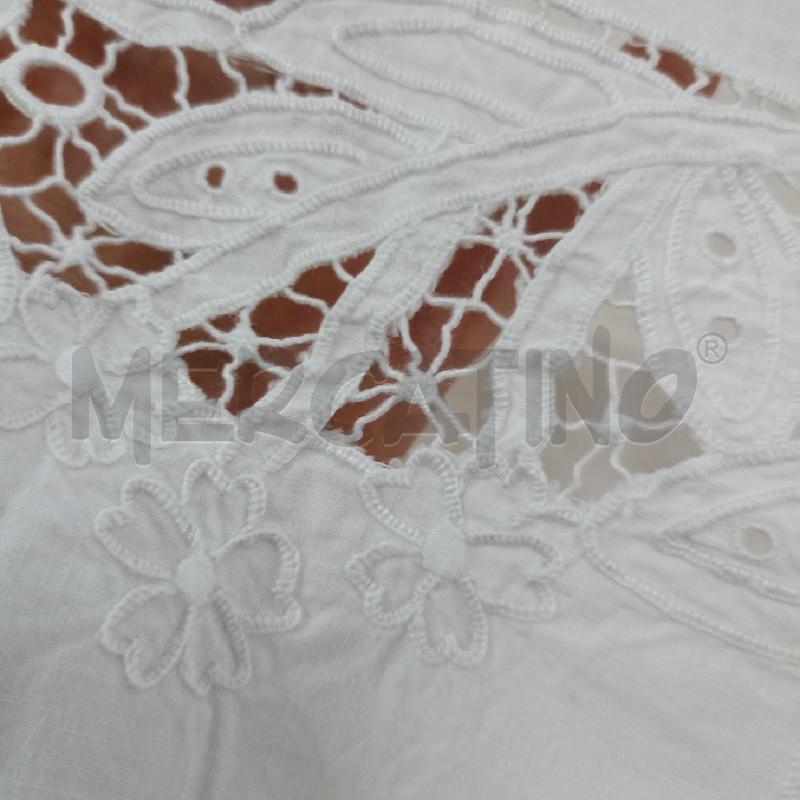 LENZUOLO MATRIMONIALE RICAMO FLOREALE COTONE SOPRA SOTTO + 2 FEDERE | Mercatino dell'Usato Lamezia terme 4