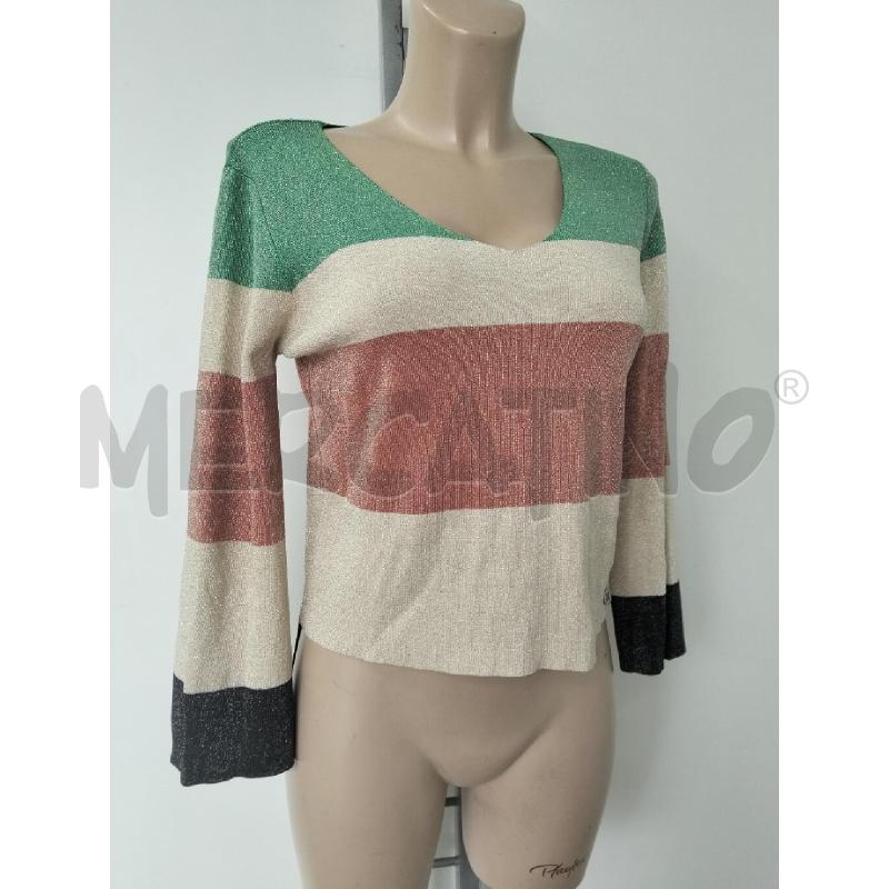 MAGLIA DONNA KORALLINE VERDE BEIGE NUOVO | Mercatino dell'Usato Lamezia terme 1