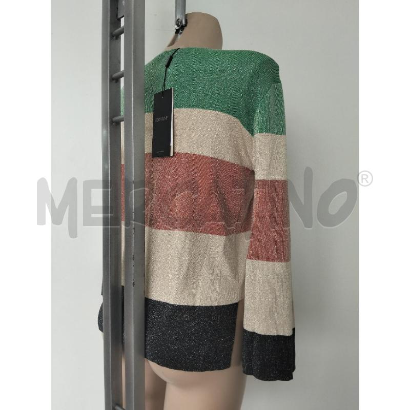 MAGLIA DONNA KORALLINE VERDE BEIGE NUOVO | Mercatino dell'Usato Lamezia terme 2