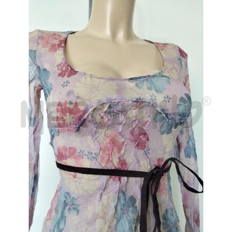 MAGLIA DONNA MAX&CO ROSA FIORI 100 SETA  | Mercatino dell'Usato Lamezia terme 2