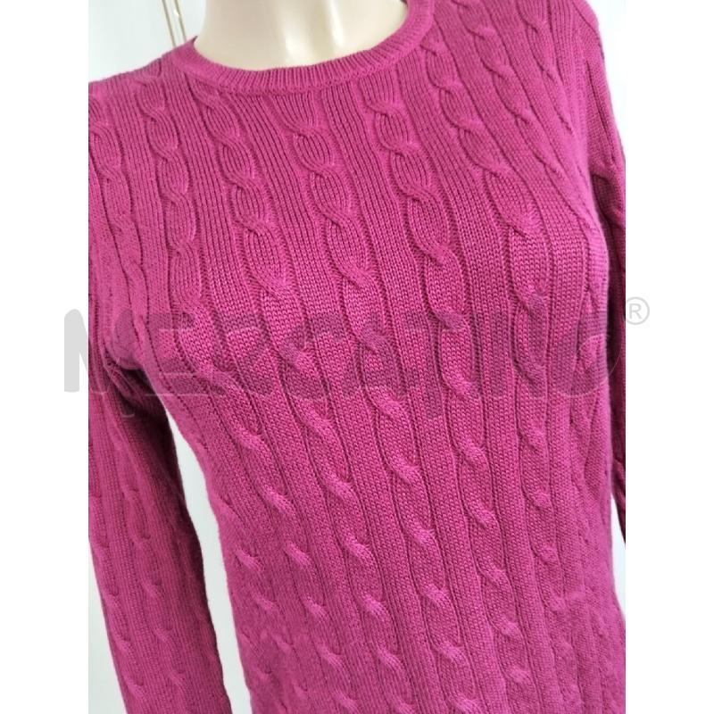 MAGLIA DONNA RALPH LAUREN CICLAMINO BOTTONI DORATI SPALLA | Mercatino dell'Usato Lamezia terme 2