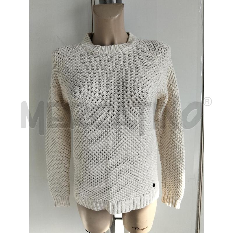 MAGLIONE DONNA PEPE JEANS PANNA INTRECCIO  | Mercatino dell'Usato Lamezia terme 1
