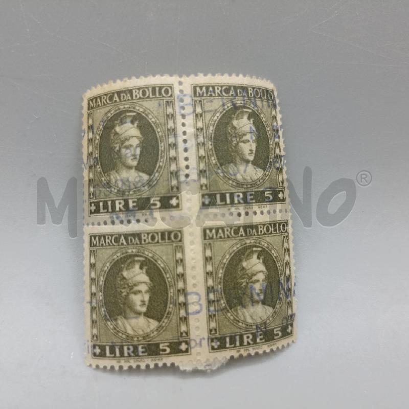 MARCA DA BOLLO 5 LIRE  | Mercatino dell'Usato Lamezia terme 2