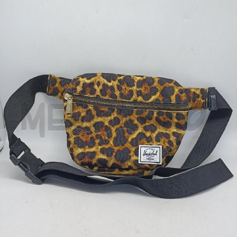 MARSUPIO DONNA HERSCHELBEIGE NERO LEOPARDATO  | Mercatino dell'Usato Lamezia terme 1