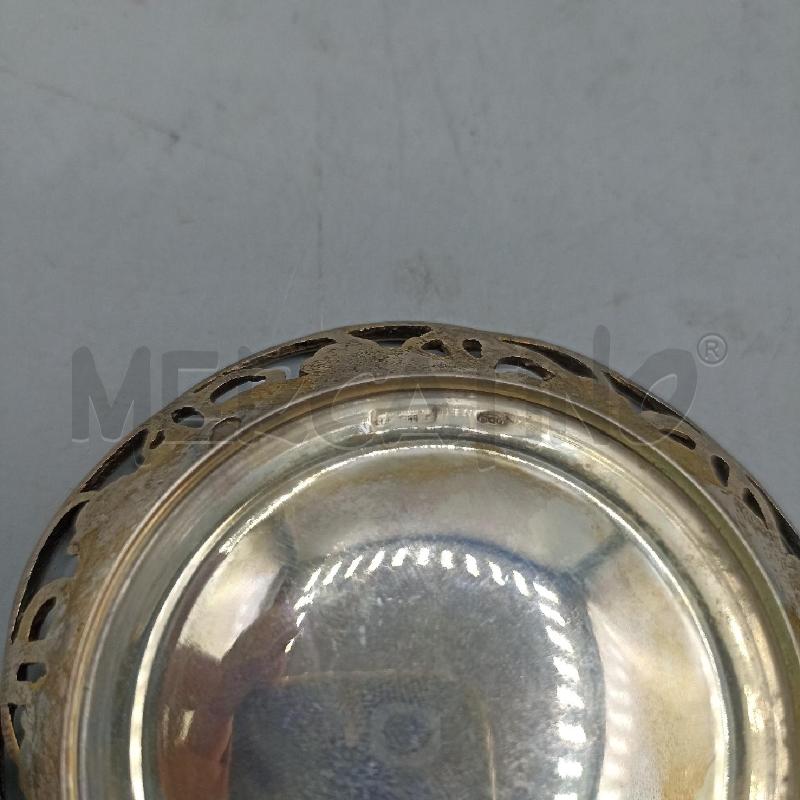 MINIATURA CESTINO METALLO PREZIOSO ROTONDO UVA RAFFIGURATA | Mercatino dell'Usato Lamezia terme 3