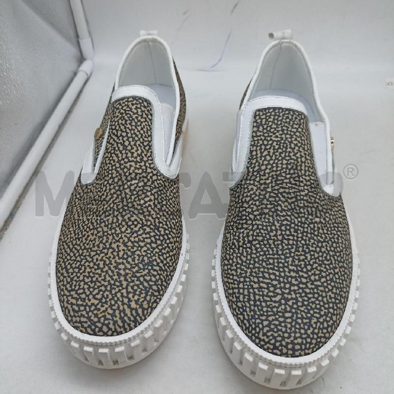 MOCASSINI DONNA BORBONESE NERO BEIGE  | Mercatino dell'Usato Lamezia terme 1