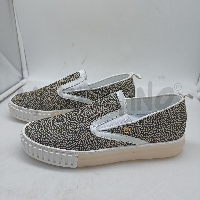 MOCASSINI DONNA BORBONESE NERO BEIGE  | Mercatino dell'Usato Lamezia terme 2