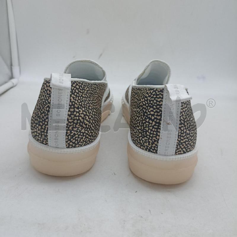 MOCASSINI DONNA BORBONESE NERO BEIGE  | Mercatino dell'Usato Lamezia terme 3