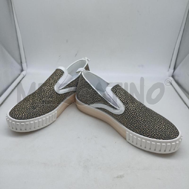 MOCASSINI DONNA BORBONESE NERO BEIGE  | Mercatino dell'Usato Lamezia terme 4