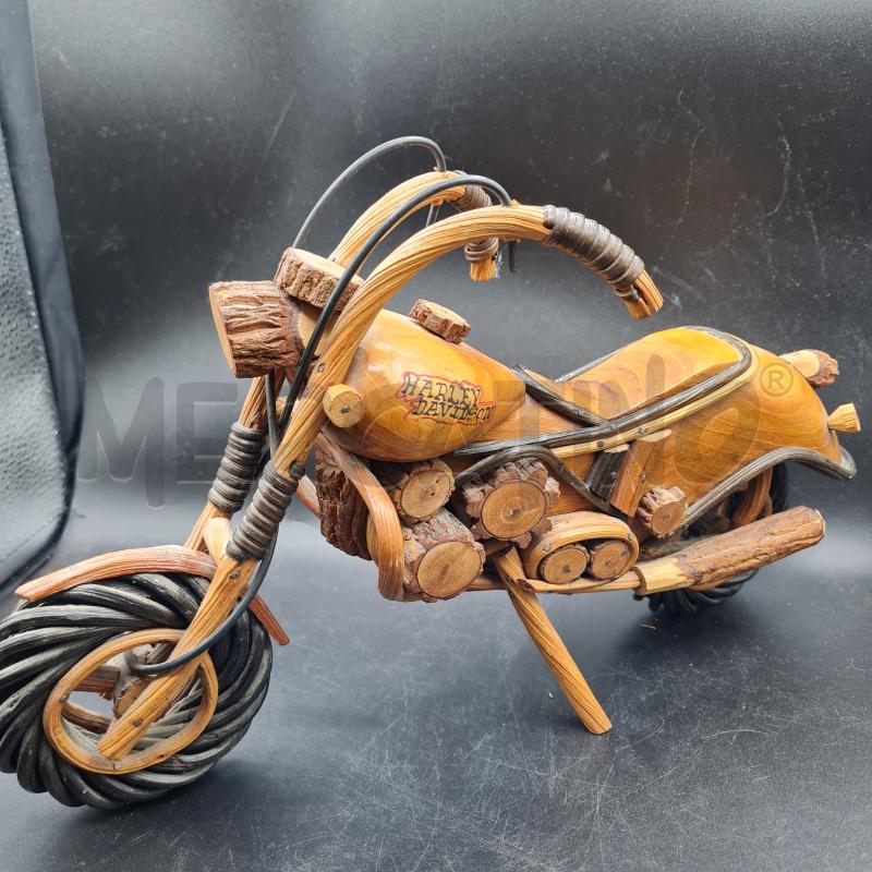 MODELLINO LEGNO MOTO HARLEY DAVIDSON | Mercatino dell'Usato Lamezia terme