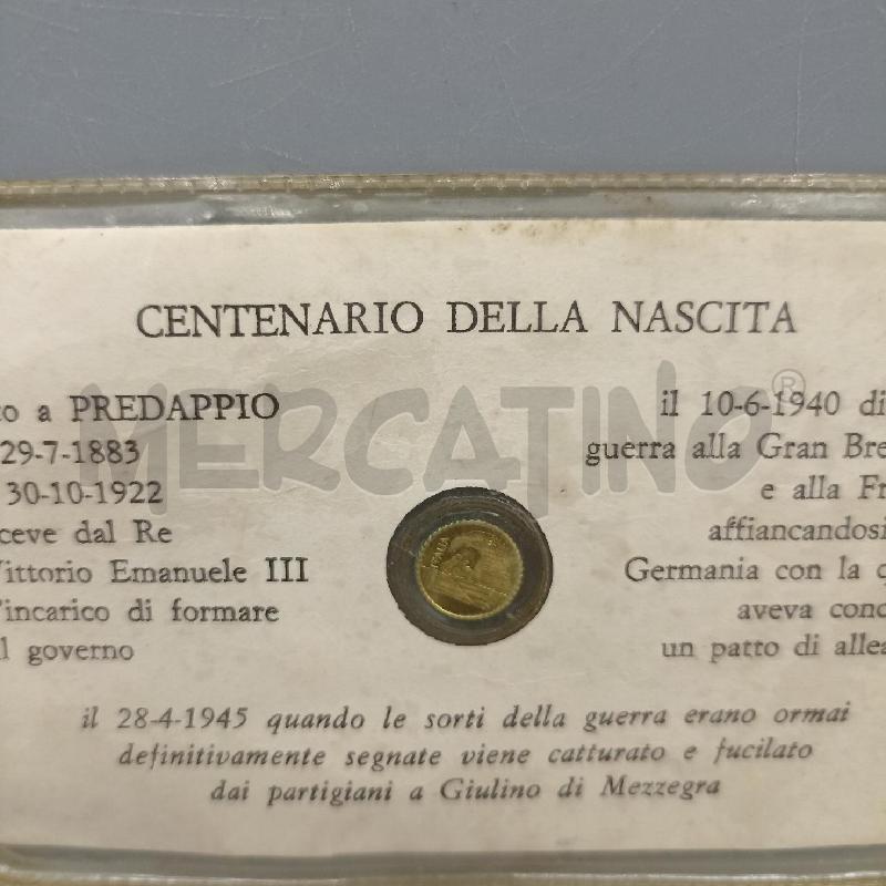 MONETA CENTENARIO DELLA NASCITA DI BENITO MUSSOLINI | Mercatino dell'Usato Lamezia terme 4
