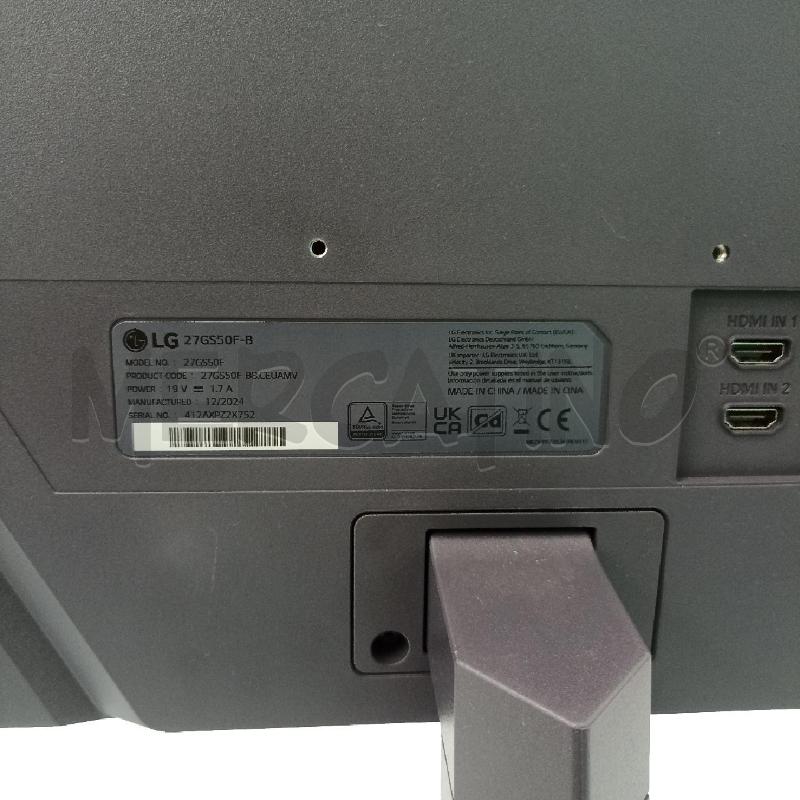 MONITOR LG ULTRAGEAR 27 POLLICI | Mercatino dell'Usato Lamezia terme 2