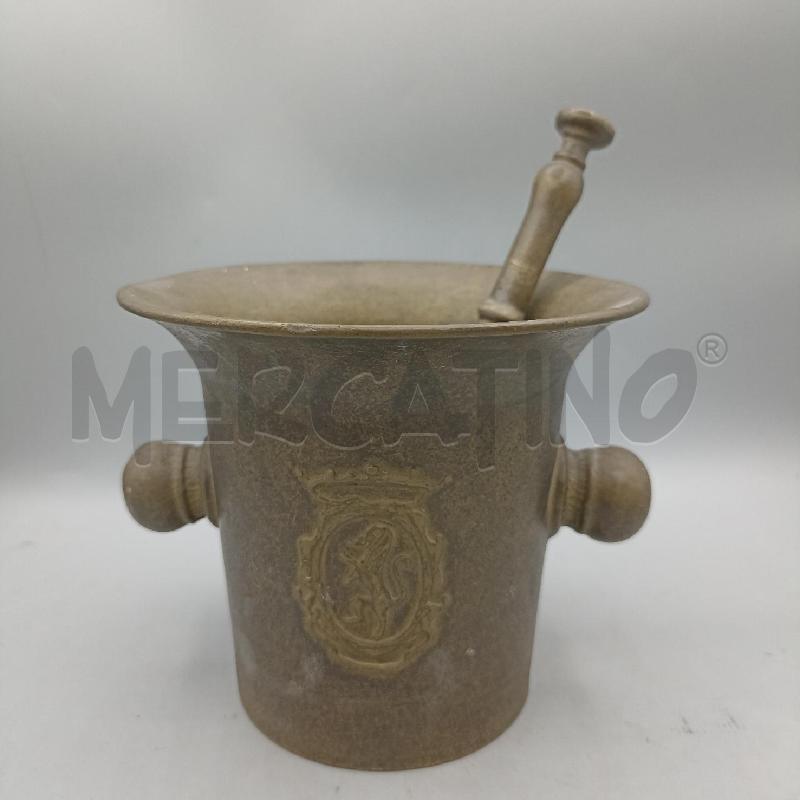 MORTAIO IN OTTONE SIMBOLO LEONE  | Mercatino dell'Usato Lamezia terme 1