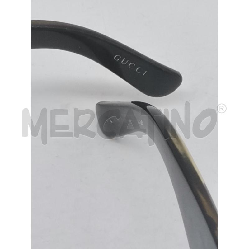 OCCHIALI DONNA GUCCI NERO BORDO DORATO | Mercatino dell'Usato Lamezia terme 4