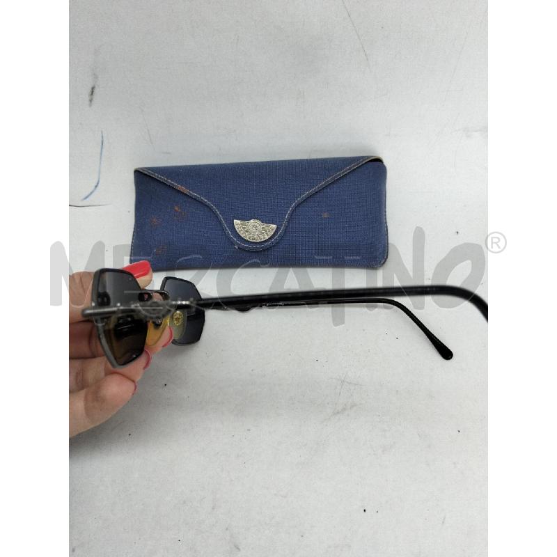 OCCHIALI UOMO ROLLING VINTAGE LENTI ESAGONALI BLU CON ASTE METALLICHE | Mercatino dell'Usato Lamezia terme 3