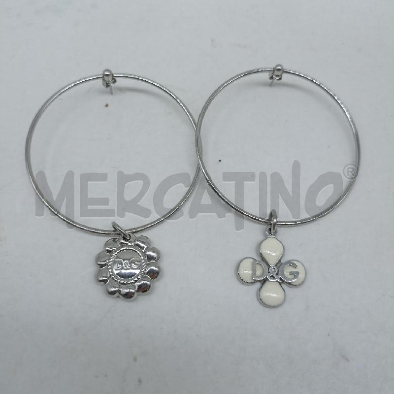ORECCHINI D&G ACCAIO CERCHIO PENDENTI  | Mercatino dell'Usato Lamezia terme 1