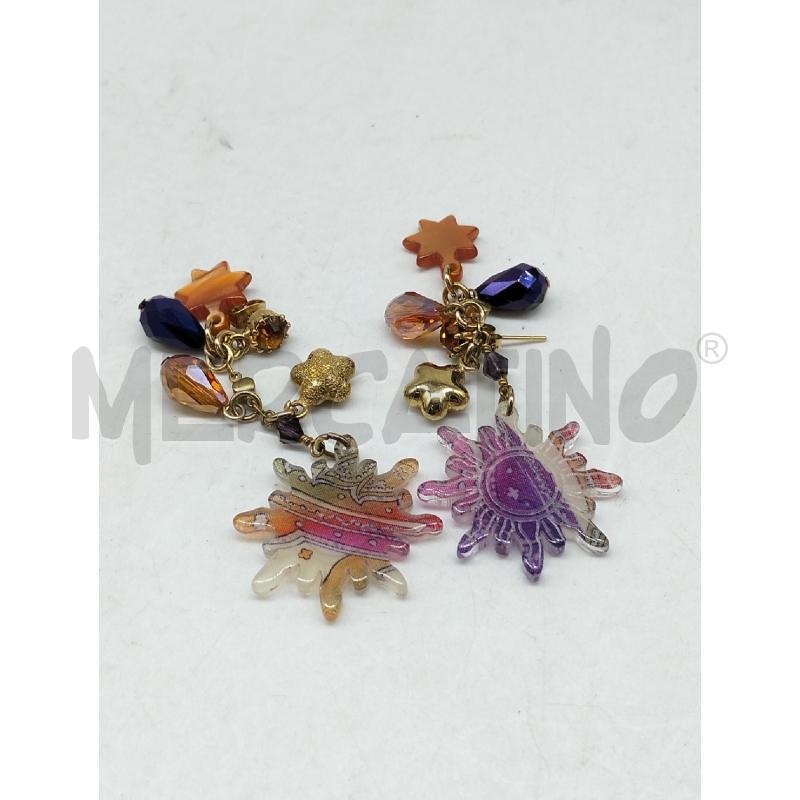 ORECCHINI ETRO LILLA ARANCIO SOLE PLASTIFICATI | Mercatino dell'Usato Lamezia terme 2