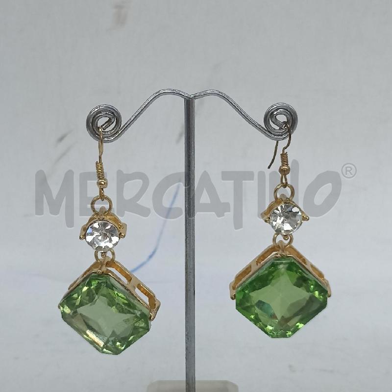 ORECCHINI JENNIFER LOPEZ CRISTALLI VERDE BLU | Mercatino dell'Usato Lamezia terme 1