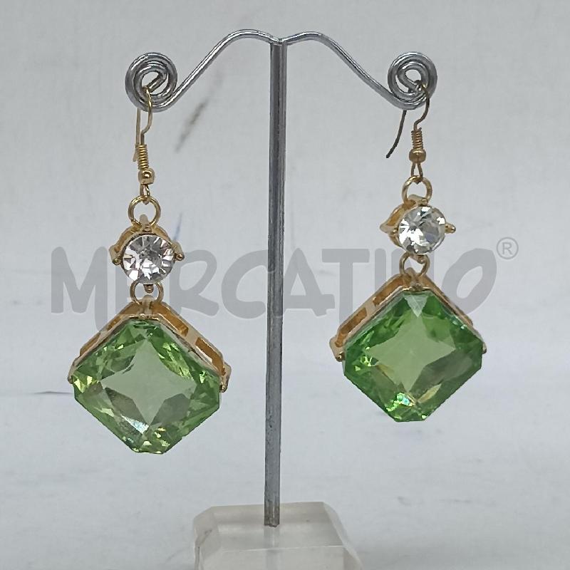 ORECCHINI JENNIFER LOPEZ CRISTALLI VERDE BLU | Mercatino dell'Usato Lamezia terme 2