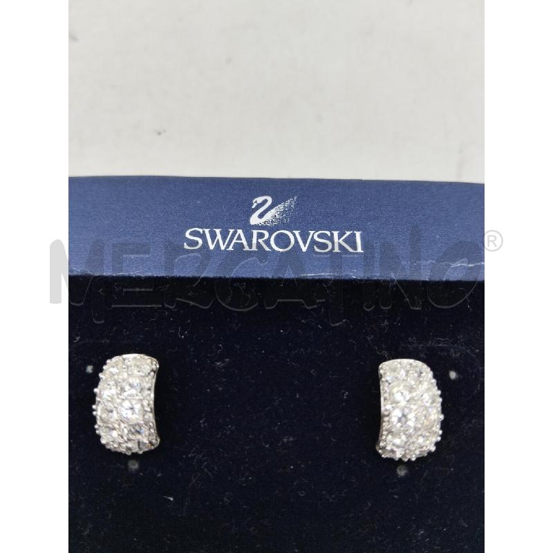 ORECCHINI SWAROVSKI DESIGN A CERCHIO E PAVE DI CRISTALLI | Mercatino dell'Usato Lamezia terme 3