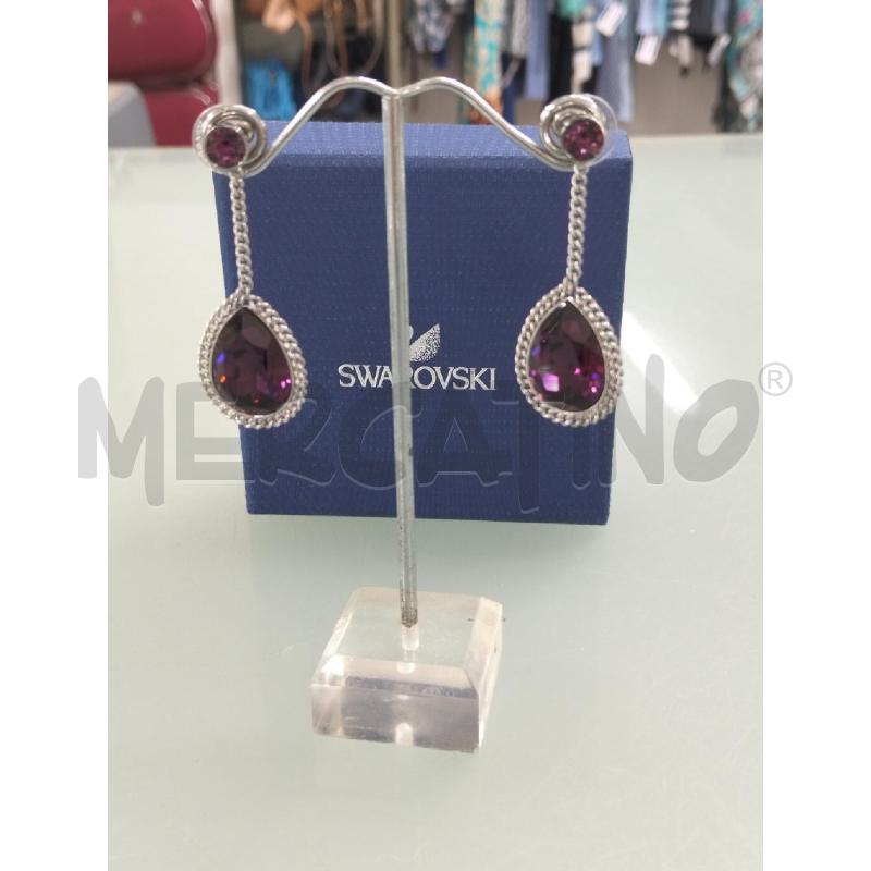 ORECCHINI SWAROVSKY MET PREZIOSO CRISTALLI VIOLA  | Mercatino dell'Usato Lamezia terme 3
