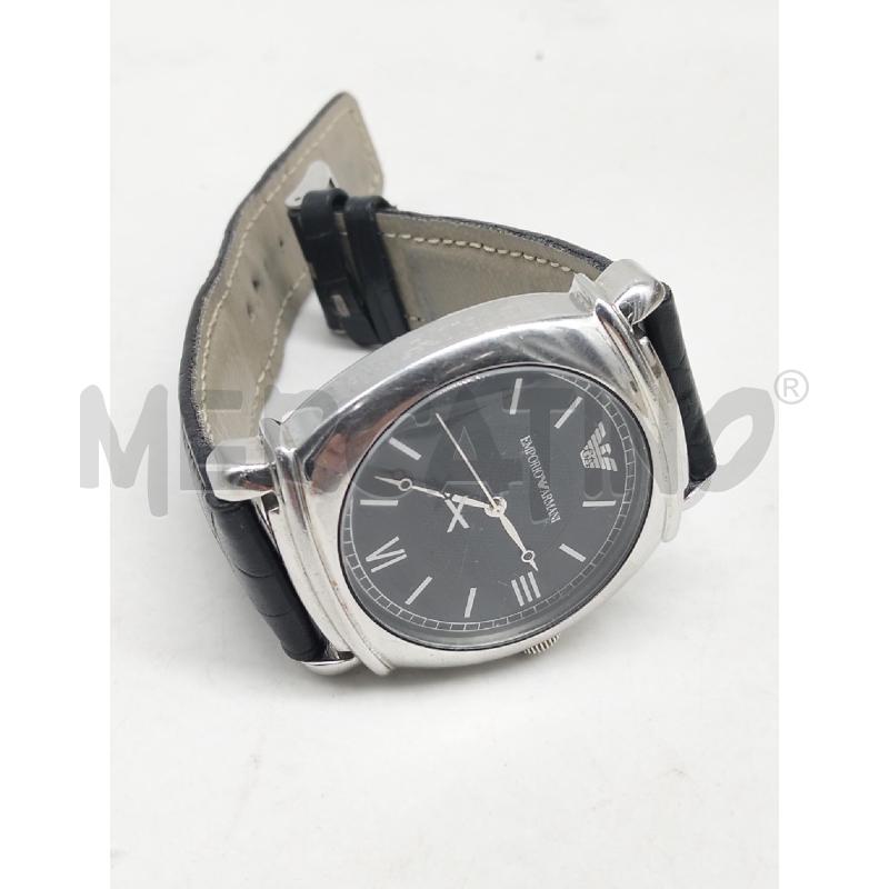 OROLOGIO DA POLSO ARMANI NERO CINTURINO VERA PELLE | Mercatino dell'Usato Lamezia terme 1
