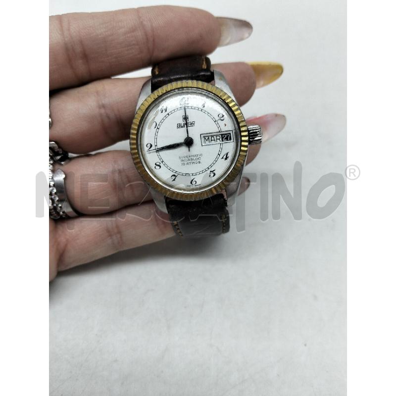 OROLOGIO DA POLSO BUMAR AUTOMATICO CINTURINO MARRONE | Mercatino dell'Usato Lamezia terme 1