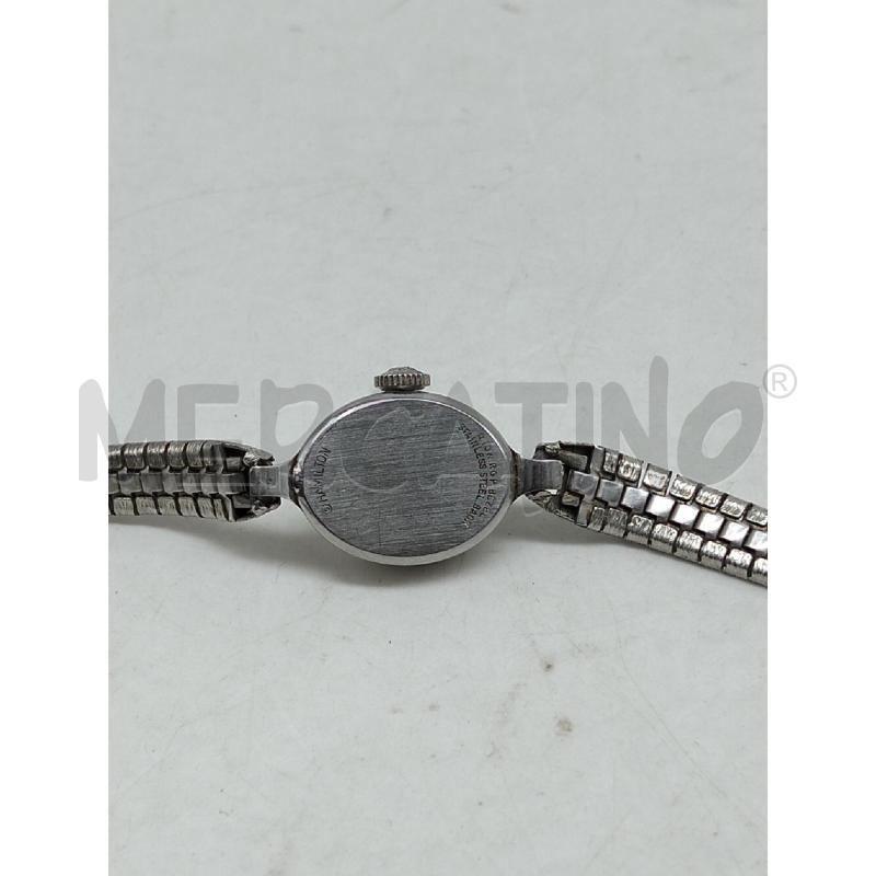 OROLOGIO DA POLSO DONNA HAMILTON ARGENTATO VINTAGE ANNI 50 | Mercatino dell'Usato Lamezia terme 4