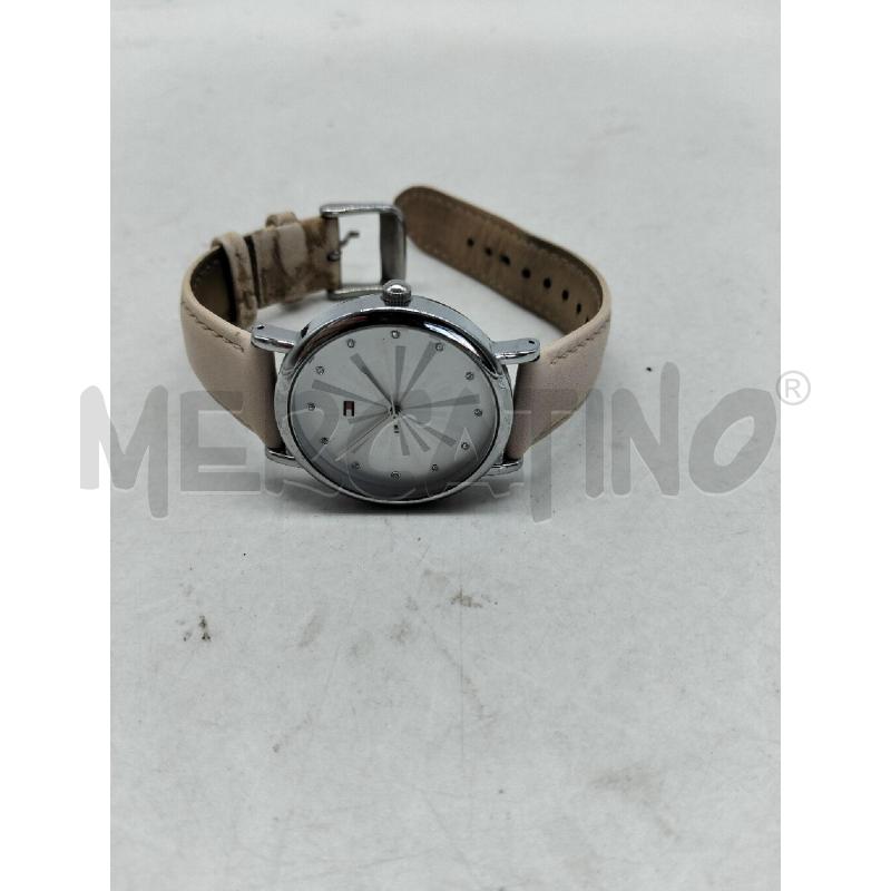 OROLOGIO DA POLSO DONNA TOMMY HILFIGER CINTURINO PELLE BEIGE E QUADRANTE ARGENTATO | Mercatino dell'Usato Lamezia terme 3