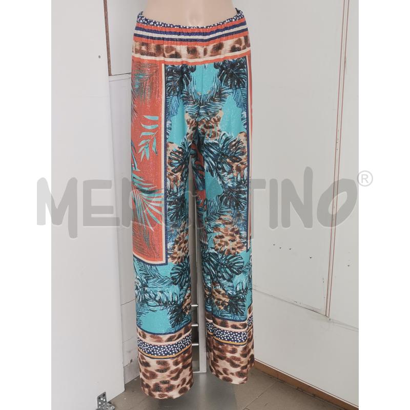 PANTALONE DONNA EDAS BLU ARANCIONE GLITTER NUOVO | Mercatino dell'Usato Lamezia terme 1